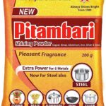 SSR Pitambari Shining Powder for 6 Types of Metals (Copper, Brass, Steel, Iron, Silver, Aluminum) 200 Grm