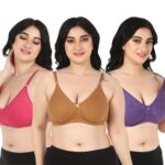 Accessorize Kingdom Full Support Minimizer Cotton Bra for Women, Everyday T-Shirt Pushup Heavy Breast | Bust Plus Size Bra